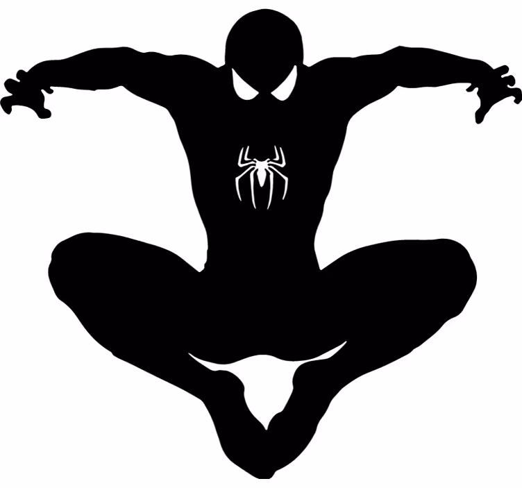 Rolo zavjese superheroji spiderman silueta - TenStickers