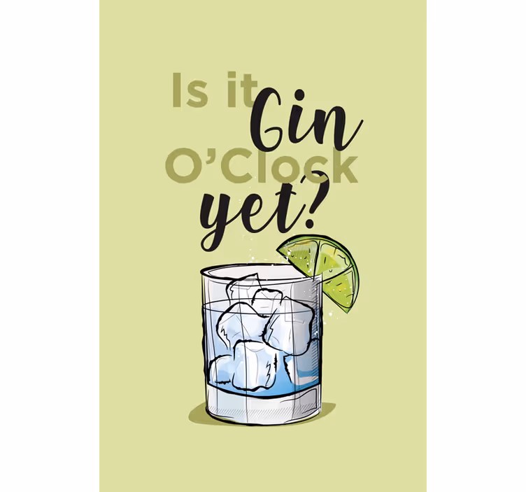 Je li to gin tekst rolo zavjesa - TenStickers