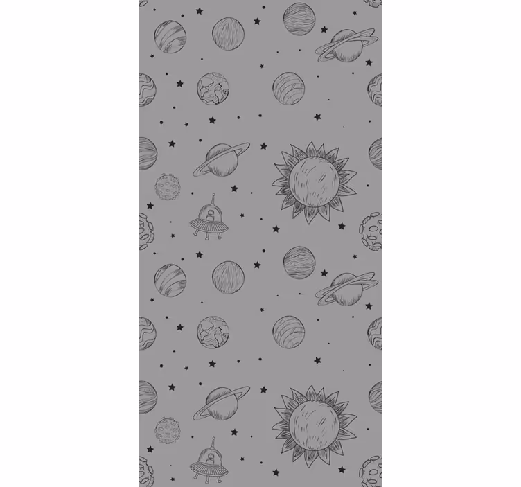 Planeti nordijski rolo zavjese - TenStickers
