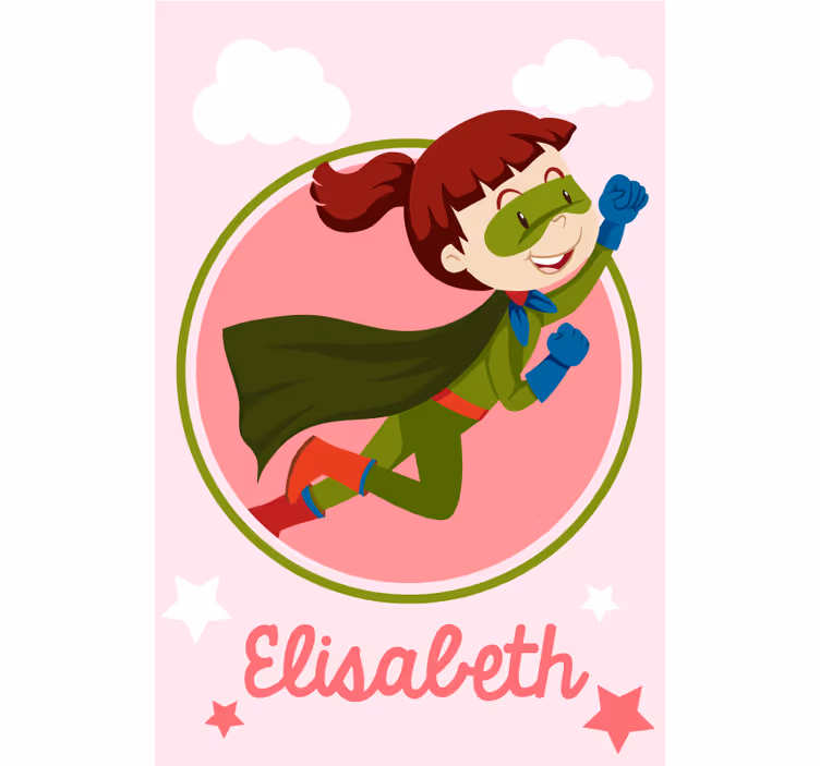 Zelena superžena s imenom superheroj Rolo zavjese - TenStickers