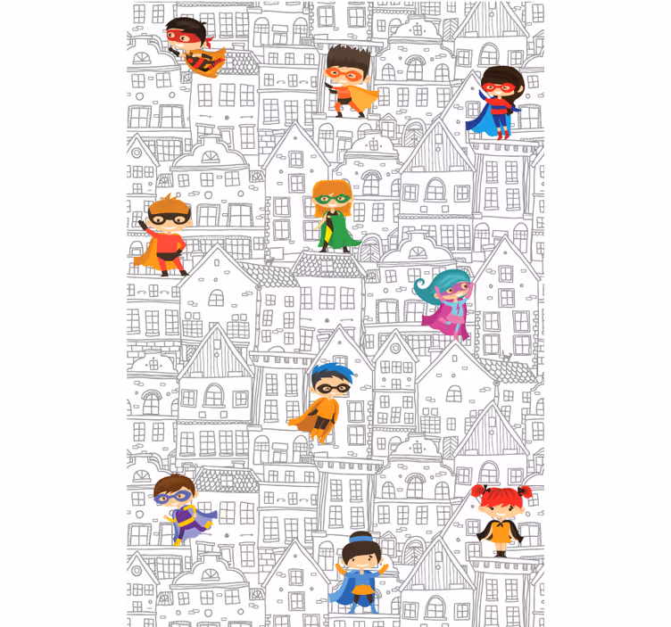Rolo zavjese superheroji urbani junaci - TenStickers