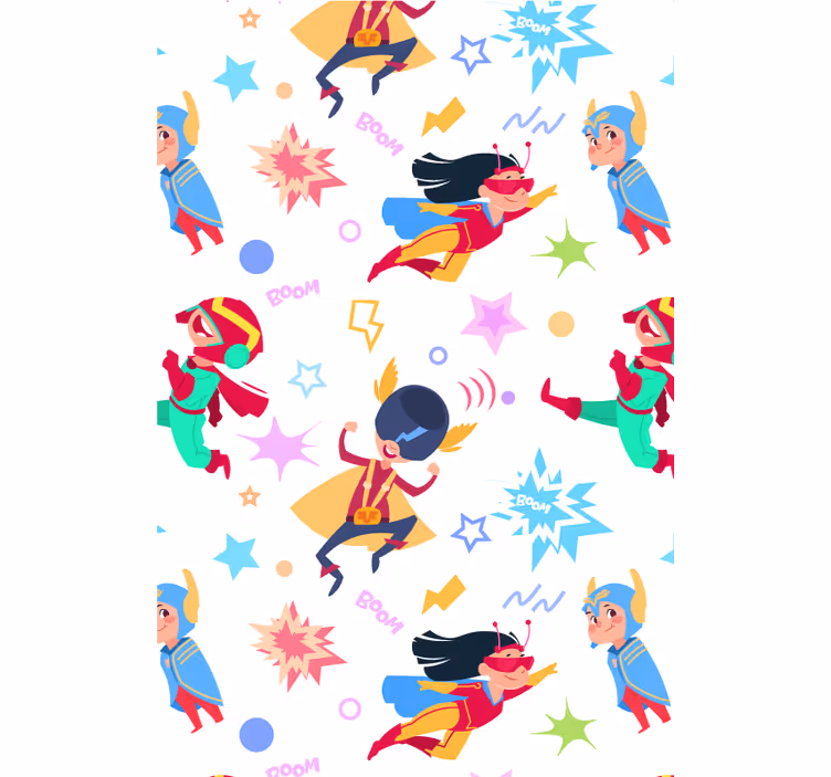 Uzorak superžene superheroj rolo zavjesa - TenStickers