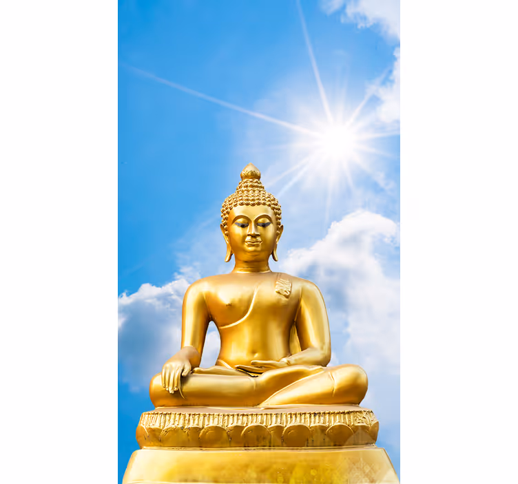 Sunčani buddha zen plavi zaslon - TenStickers