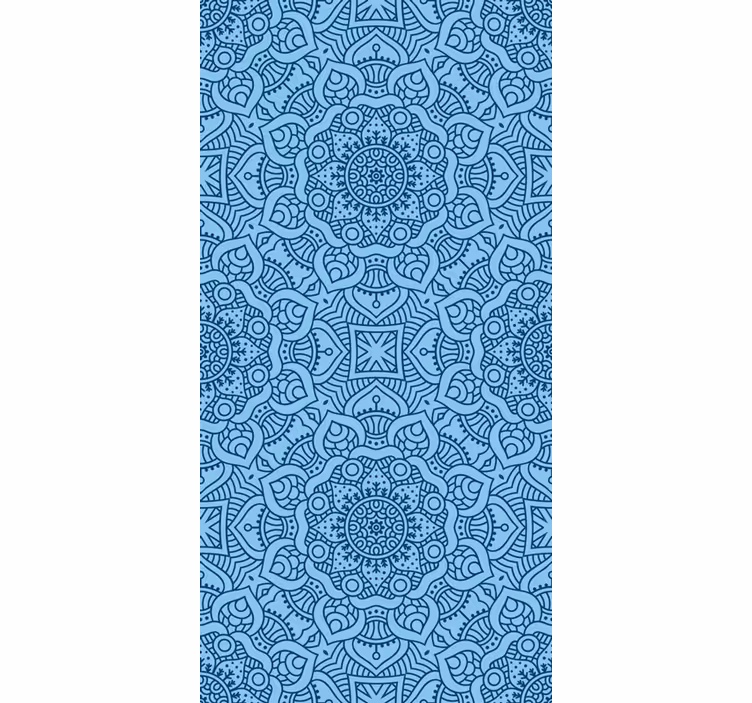 Plava mandala zen tema Rolo zavjese - TenStickers