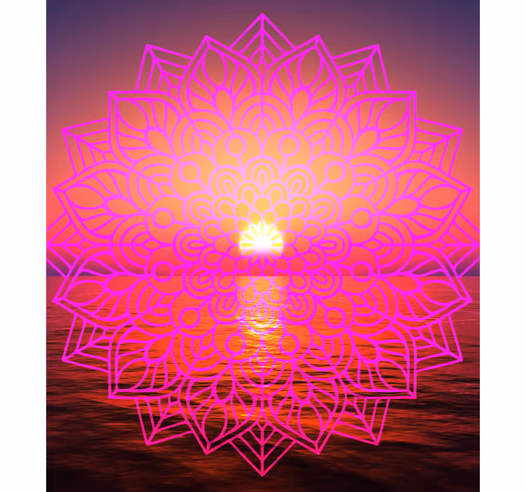 Sunčana mandala zen dnevna soba Rolo zavjese - TenStickers