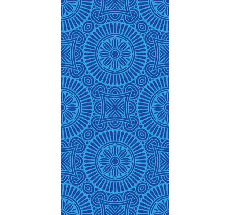 Mandala plavi tonovi zen Rolo zavjese - TenStickers