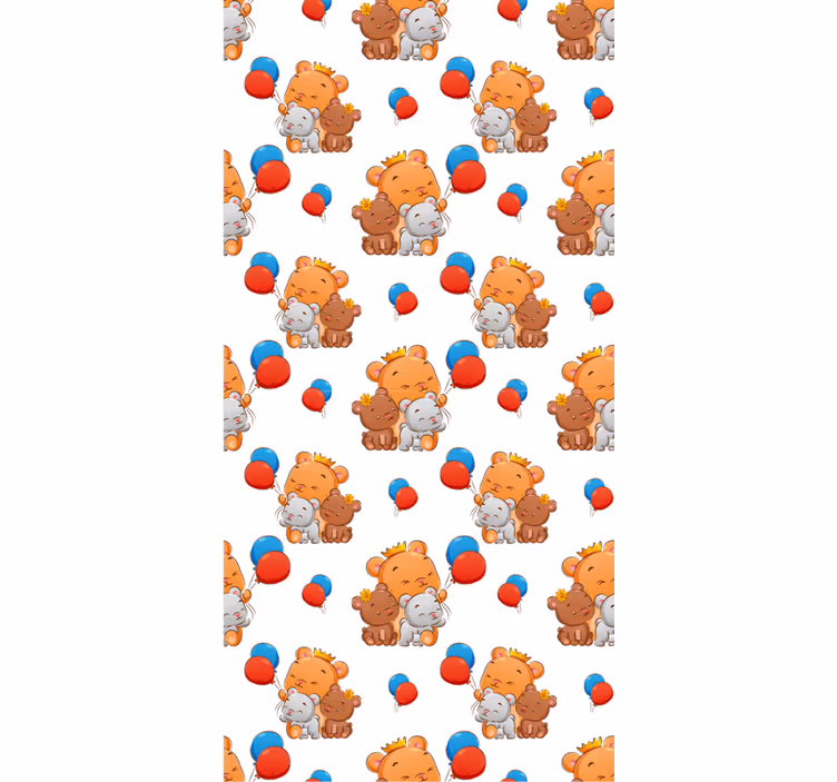 Rolo zavjese vrtić uzorak prijateljskih medvjeda - TenStickers