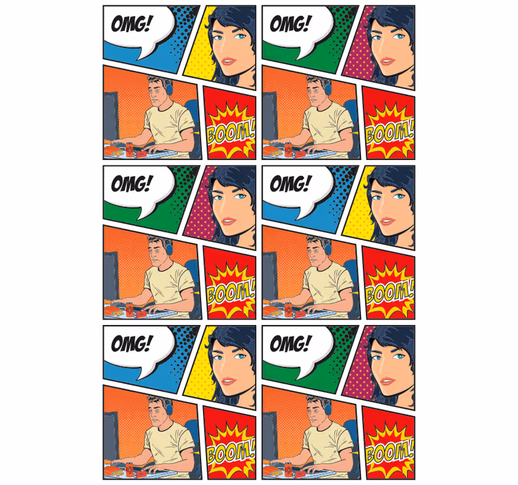 Gamer zabava geek rolo zavjese - TenStickers