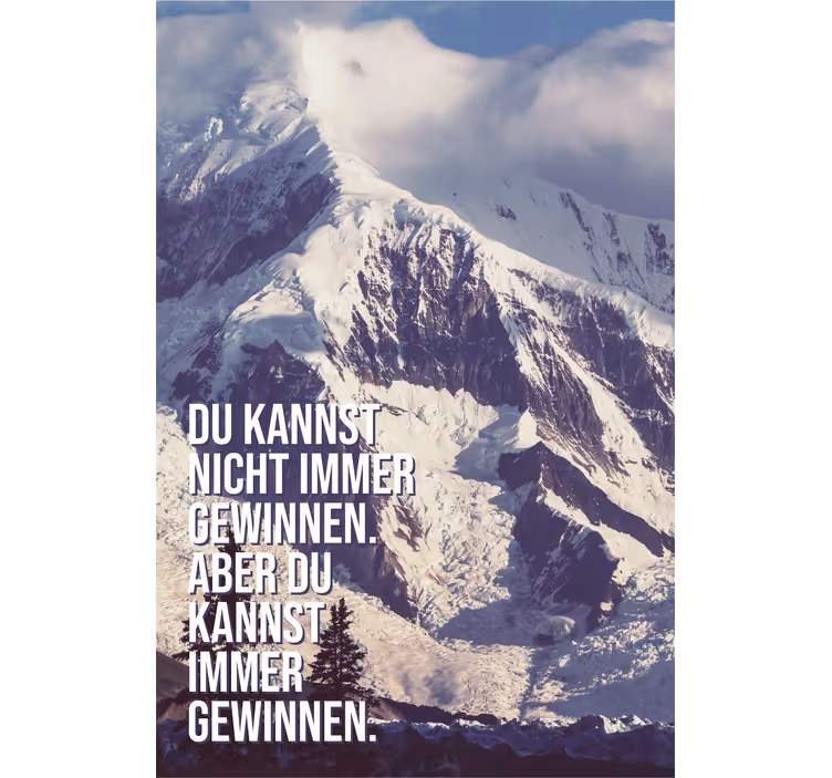 Rolo zavjese ured immer gewinnen planinski vrhovi - TenStickers