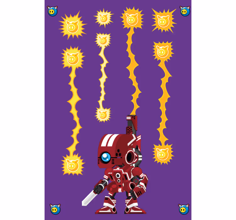 Rolo zavjese štreber robotska energetska borba - TenStickers