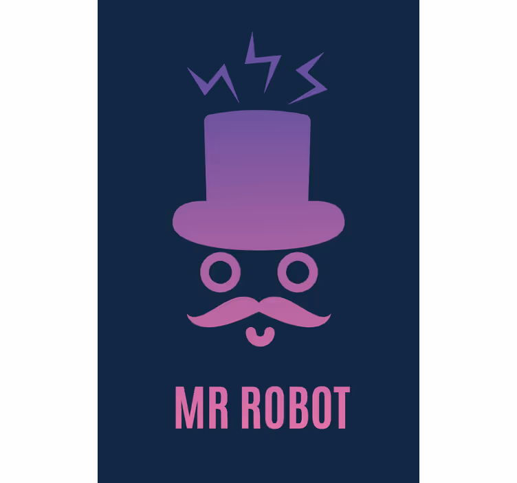Rolo zavjese štreber robot gospodin - TenStickers