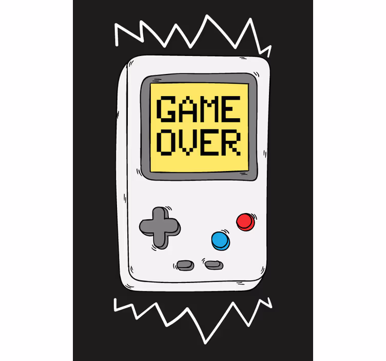 Retro konzola geek roleta - TenStickers
