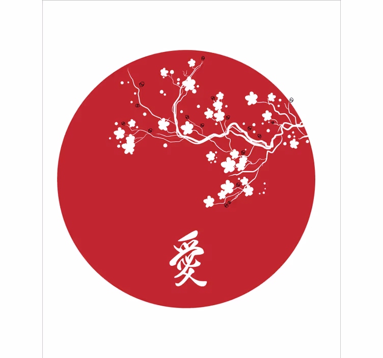 Rolo zavjese cvjetni krug japanske trešnje - TenStickers