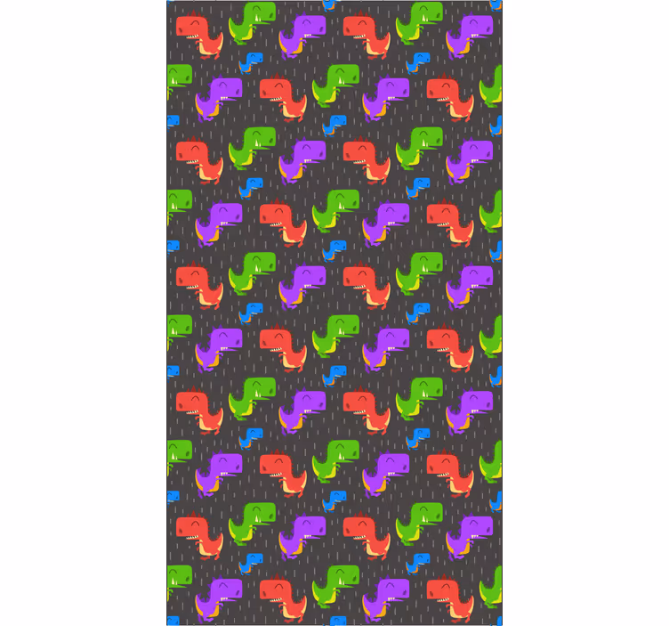 Rolo zavjese dinosaura šarene crne šare - TenStickers