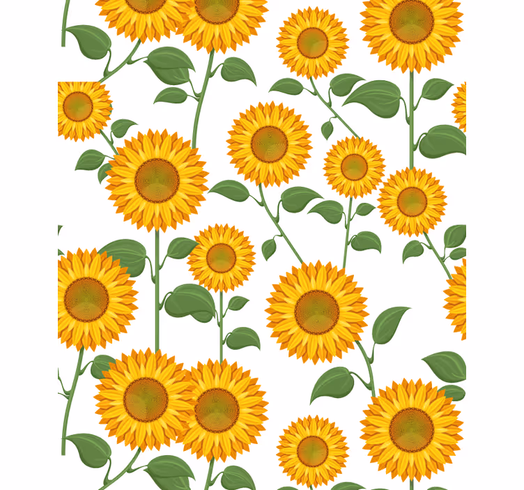 Rolo zavjese cvijeće i biljke s motivom suncokreta - TenStickers
