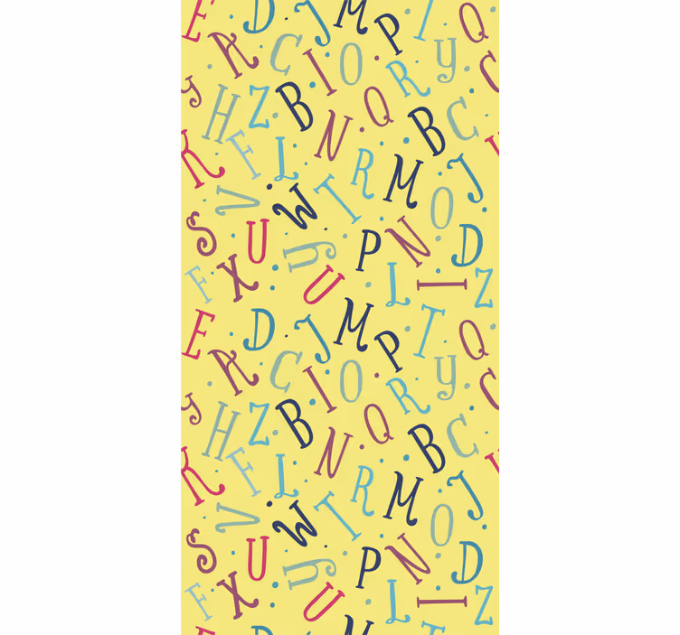 šarena slova dječja Rolo zavjese - TenStickers
