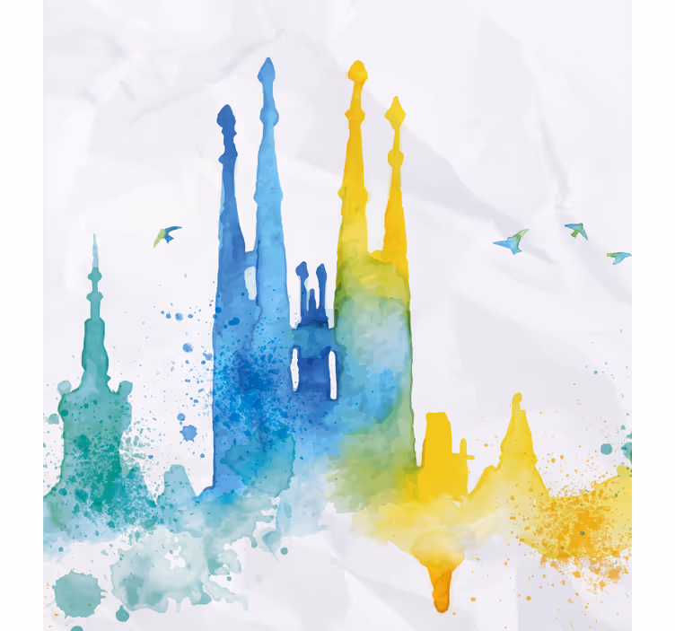 Ostale rolete aquarella sagrada familia - TenStickers