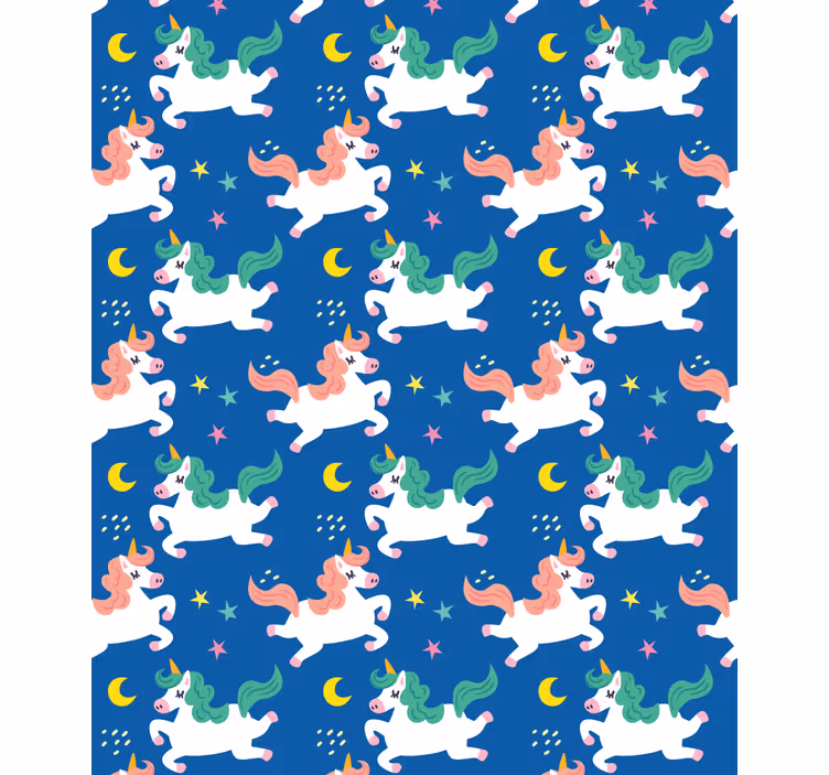 Rolo zavjese životinje jednorozi pod mjesečinom - TenStickers