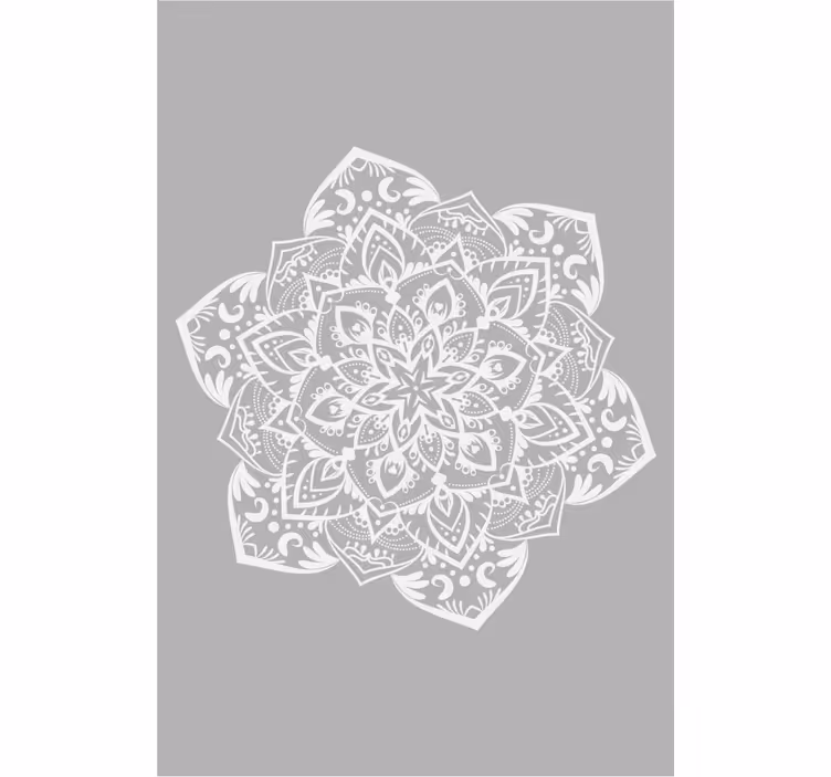 Rolo zavjese zen siva velika mandala - TenStickers