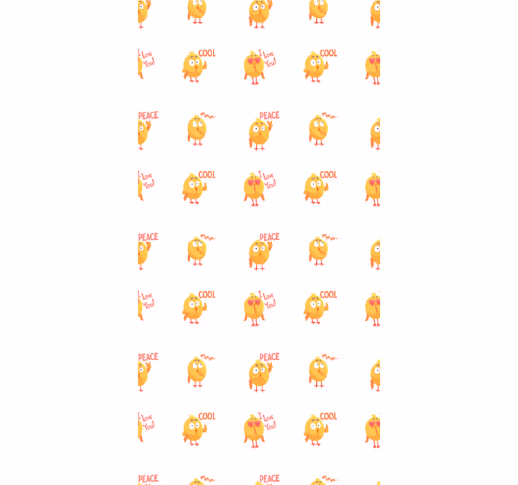 Rolo zavjese životinje slatki izrazi ptica - TenStickers