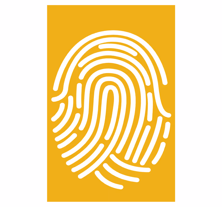 Otisak prsta apstraktna umjetnost rolo zavjesa slikarstvo - TenStickers
