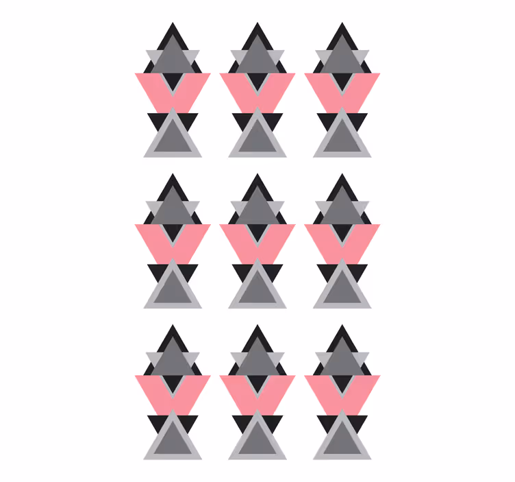 Rolo zavjese moderna geometrijski trokutasti oblici - TenStickers