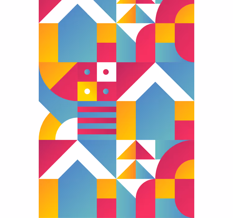 Rolo zavjese moderna geometrijski urbani uzorci - TenStickers