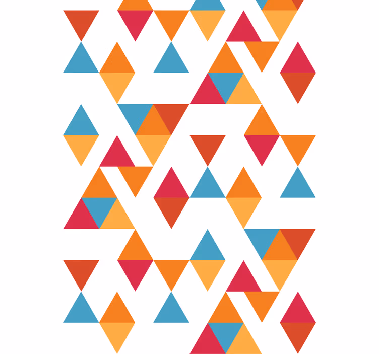 Rolo zavjese moderna šareni geometrijski trokut - TenStickers