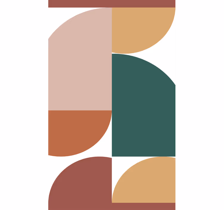 Rolo zavjese moderna uzorci geometrijskih krugova - TenStickers