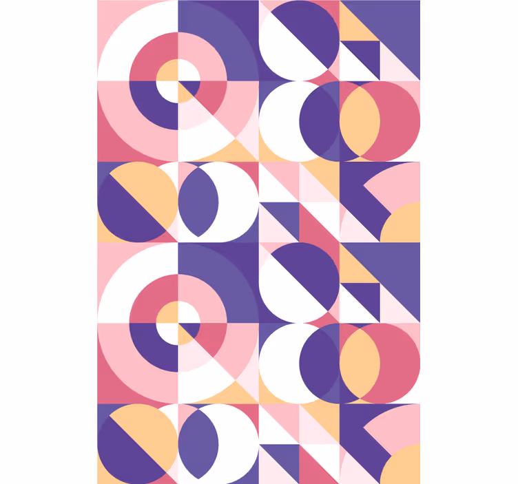 Rolo zavjese moderna uzorak geometrijskih krugova - TenStickers