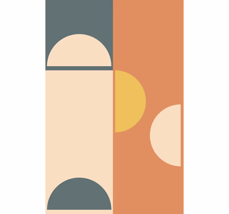 Rolo zavjese moderna uzorak geometrijskog kruga - TenStickers
