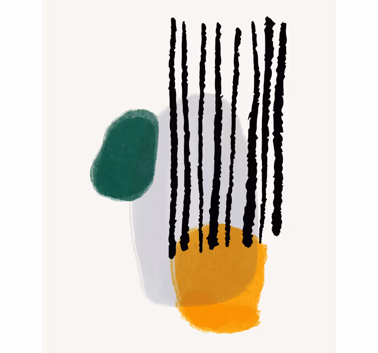 Rolo zavjese moderna apstraktni oblici s linijama - TenStickers