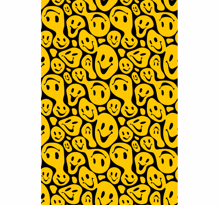 žuta smajlića originalna rolo zavjesa - TenStickers