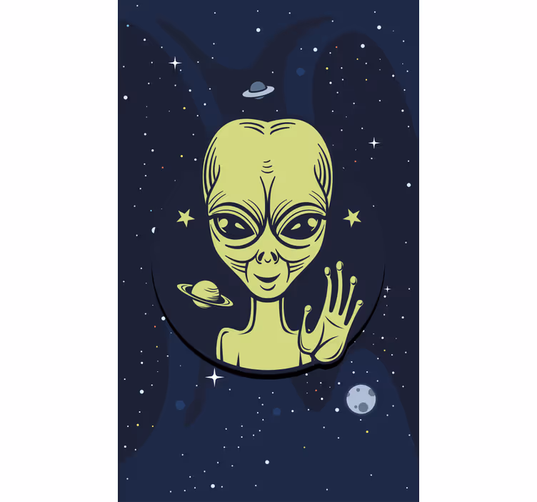 Rolo zavjese štreber vanzemaljac u svemiru - TenStickers