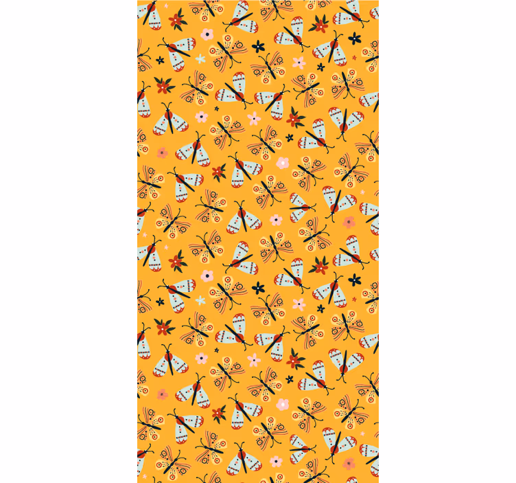 Rolo zavjese leptir yello tradicionalni dizajn - TenStickers