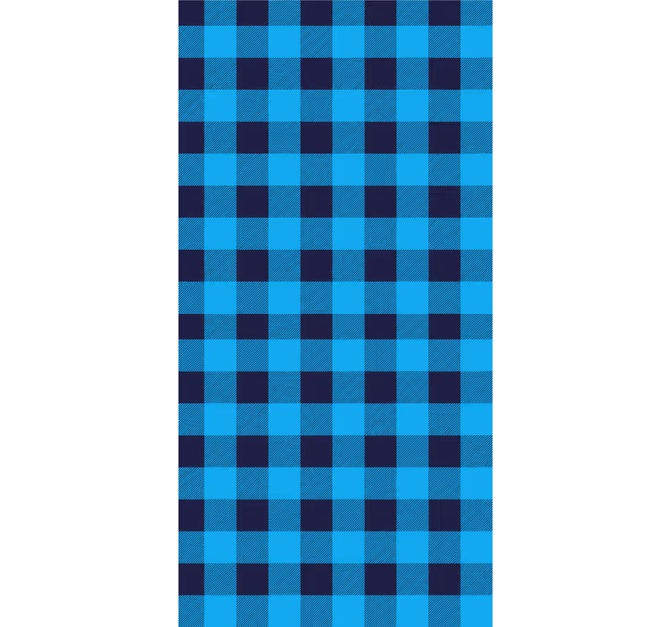 Plavi tartan karirani uzorak dnevna soba Rolo zavjese - TenStickers