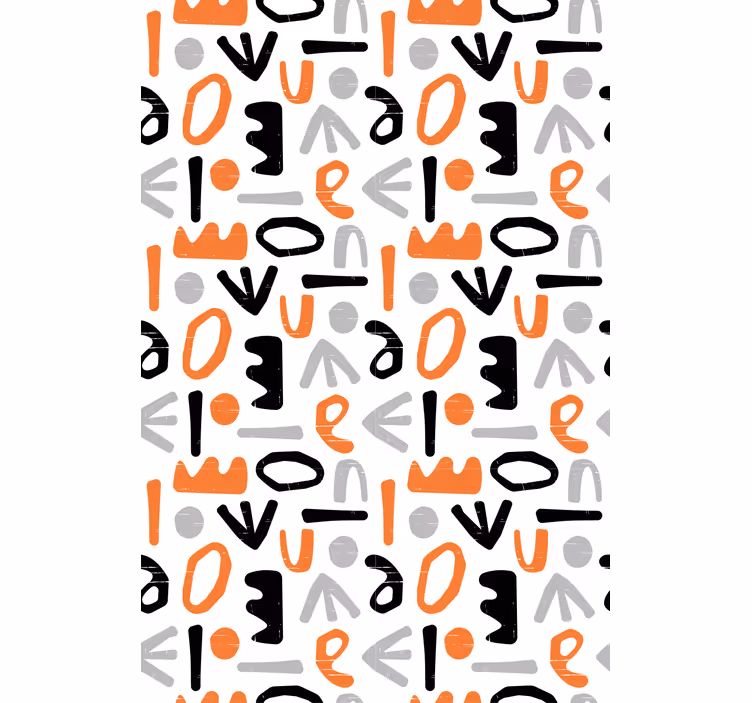 Rolo zavjese s tekstom geometrijska slova - TenStickers