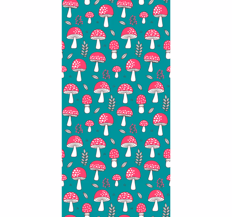 Rolo zavjese zabava razigrani uzorak gljiva - TenStickers