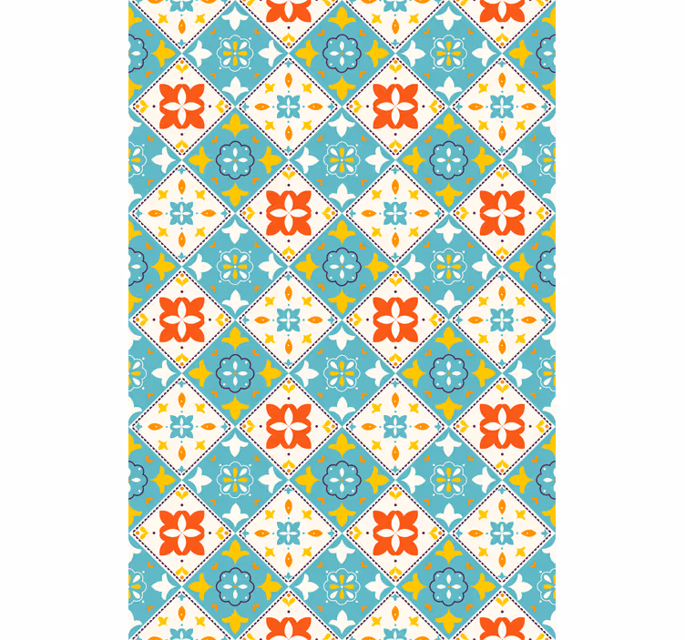 Rolo zavjese kupaonica plave i bež pločice - TenStickers