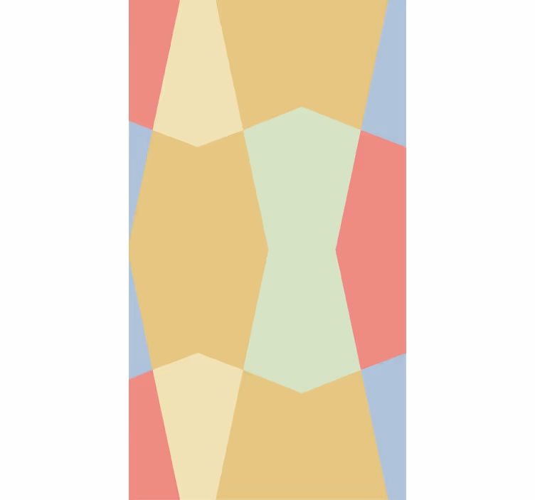 Rolo zavjese ravne boje geometrijske pastele - TenStickers