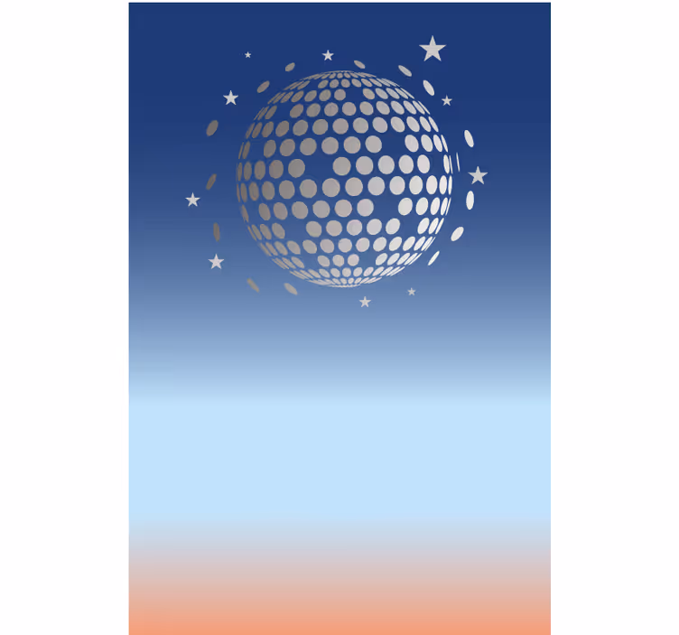 Rolo zavjese izvornik apstraktni disko pogled - TenStickers