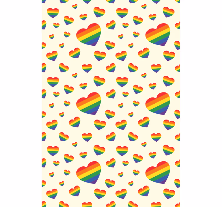 Rolo zavjese romantična lgtb uzorak srca - TenStickers