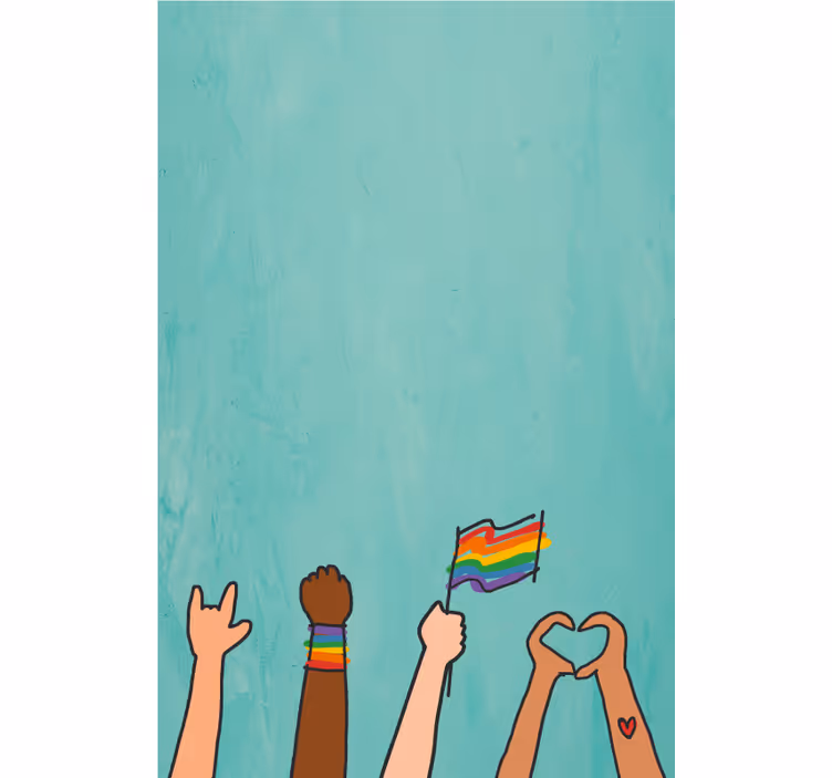 Ostale rolete prikaz ruku ponosa - TenStickers