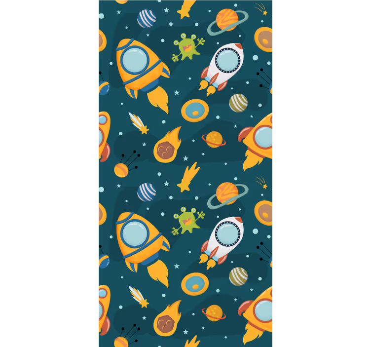 Novi planet smiješni vanzemaljci Rolo zavjese djeca - TenStickers