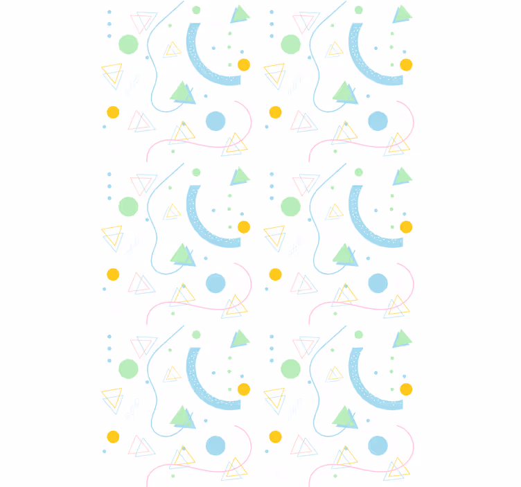 Rolo zavjese moderna niz geometrijskih oblika - TenStickers