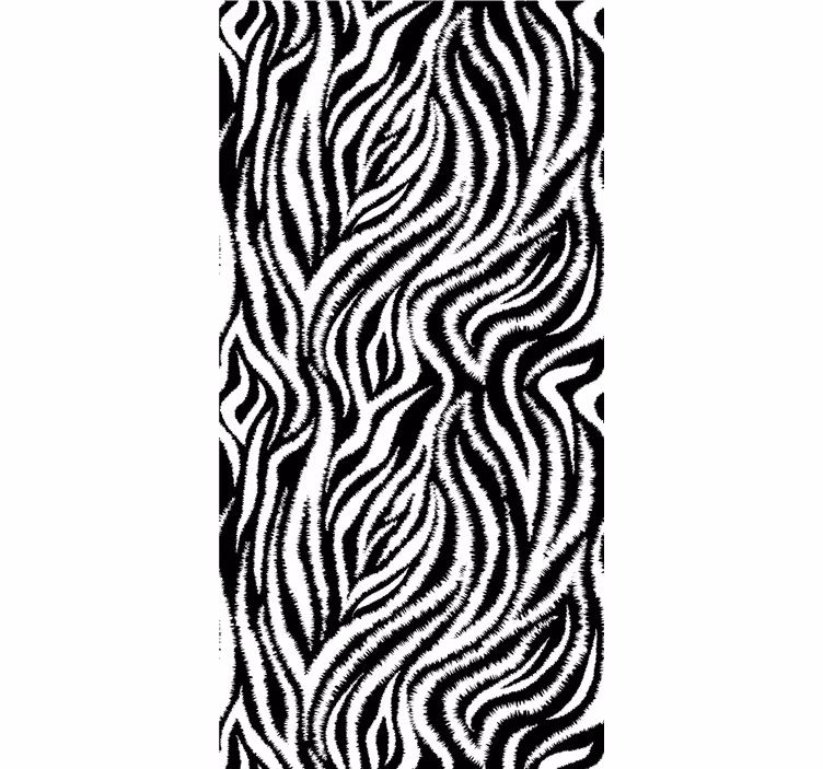 Rolo zavjese više životinja zebra prugasti koncept - TenStickers