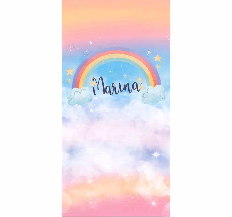 Fantastična duga s lijepim oblacima Rolo zavjese - TenStickers