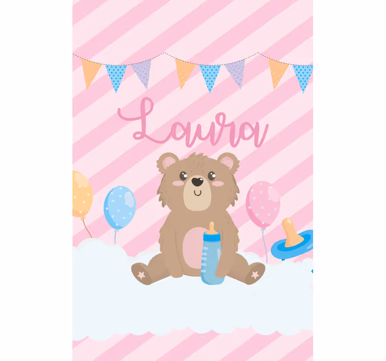zavjese po mjeri proslava medvjedića - TenStickers