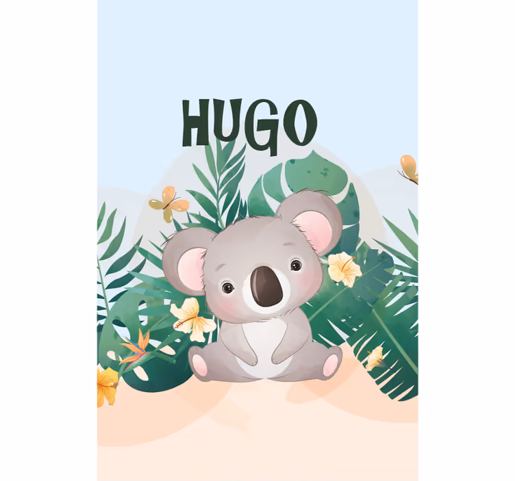 Slatka koala za dječaka sa imenom dječja Rolo zavjese - TenStickers