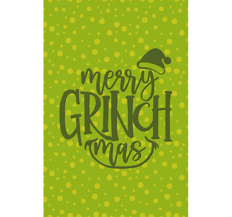 Rolo zavjese s tekstom veselo grinchmas cheer - TenStickers